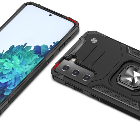 Pancerne hybrydowe etui z magnetycznym uchwytem do Samsung Galaxy S22+ Ring Armor - niebieski Pancerne hybrydowe etui z magnetycznym uchwytem do Samsung Galaxy S22+ Ring Armor - niebieski