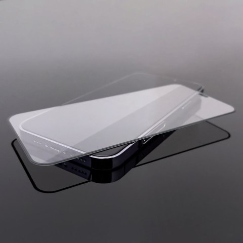 Szkło hartowane na cały ekran z ramką do Samsung Galaxy A22 4G Case Friendly - czarny Szkło hartowane na cały ekran z ramką do Samsung Galaxy A22 4G Case Friendly - czarny