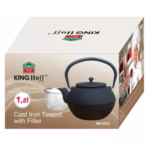 ZAPARZACZ ŻELIWNY 1,2L Z FILTREM KINGHOFF KH-3332 ZAPARZACZ ŻELIWNY 1,2L Z FILTREM KINGHOFF KH-3332