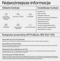 HP ProBook 450 G10 i5-1335U 15,6"FHD IPS 25nits AG 16GB DDR4 SSD512 IrisXe Cam 5 MPx 51Wh W11Pro 3Y OnSite Pike Silver Aluminium