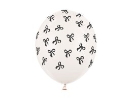 Balony, Kokardki, Pastel Off-white, 30 cm, 50 szt.