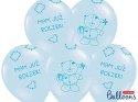 Balony Miś - Mam już Roczek! Pastelowy Błękit, 30cm, 6 szt.