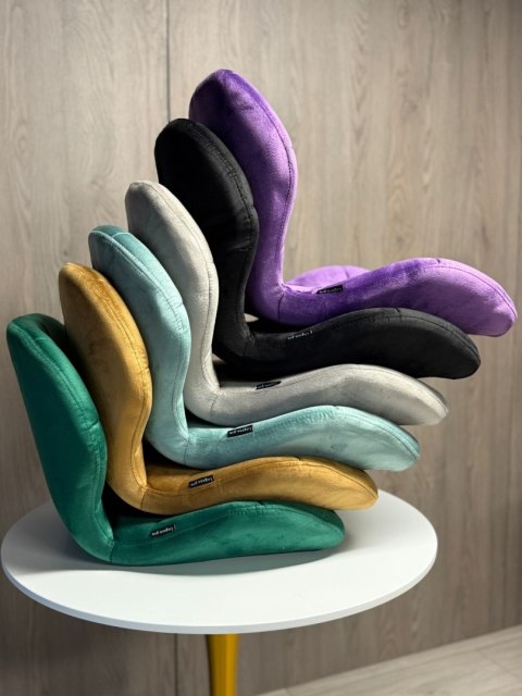 Krzesło obrotowe VASTO OFFICE VELVET GREEN GOLD