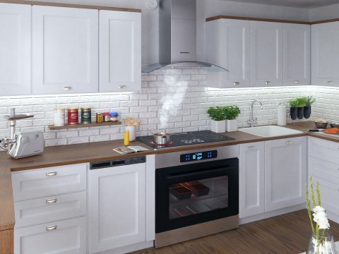 Okap kuchenny kominowy 90 cm Berdsen BT-223 INOX Okap kuchenny kominowy 90 cm Berdsen BT-223 INOX