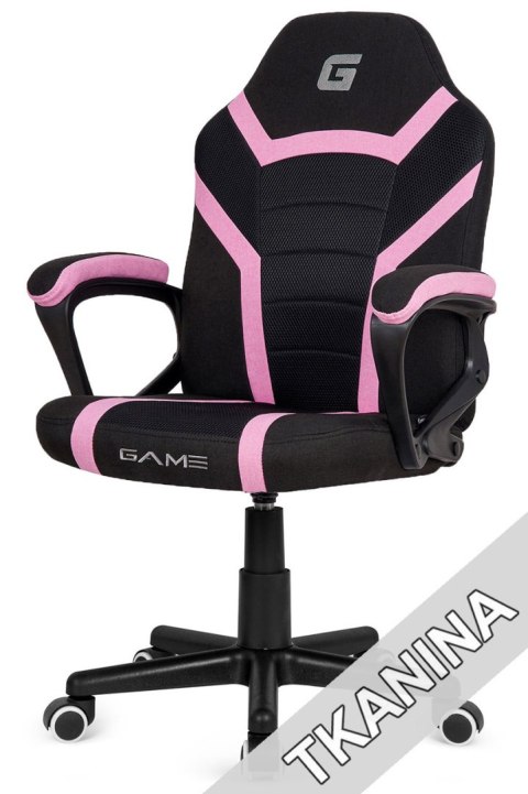 Fotel obrotowy do biurka MARIO BLACK PINK Fabric Fotel obrotowy do biurka MARIO BLACK PINK Fabric