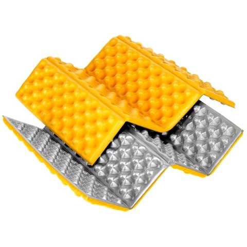NC17105 MATA KEMPINGOWA DO SIEDZENIA Z PODBICIEM ALUMINIOWYM +IXPE 40 CM ŻÓŁTA NILS CAMP