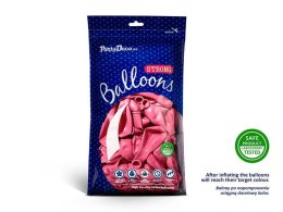 Balony Strong, Metaliczne Hot Pink, różowe 30cm, 100 szt.