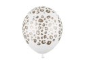 Balony lateksowe Cętki, Pastelowe Białe 30cm, 50 sztuk