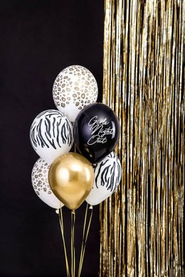Balony lateksowe Cętki, Pastelowe Białe 30cm, 50 sztuk