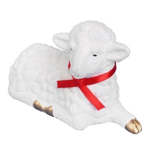 Baranek Wielkanocny Plastikowy Biały 15 cm do Koszyczka Święconki / Dekoracja Świąteczna Baranek Wielkanocny Plastikowy Biały 15 cm do Koszyczka Święconki / Dekoracja Świąteczna