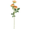 Brązowe Mini Piwonie - Sztuczne Kwiaty do Dekoracji, Wysokość 65 cm