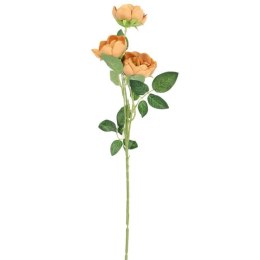 Brązowe Mini Piwonie - Sztuczne Kwiaty do Dekoracji, Wysokość 65 cm
