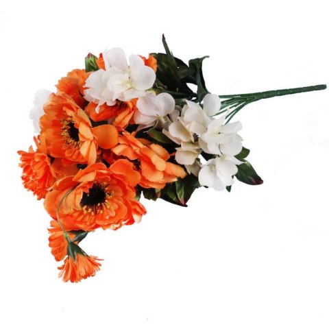 Bukiet 10 kwiatów mix anemonów i hortensji w kolorze POMARAŃCZOWYM Bukiet 10 kwiatów mix anemonów i hortensji w kolorze POMARAŃCZOWYM