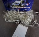 Komplet Niebieskich Lamp Choinkowych 100 LED - Zgodny z Normami UE, Odporny na Warunki Atmosferyczne, Z Programatorem 8 Funkcji,