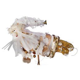 MIKOŁAJ FIGURKA STOJĄCA Z SIZALU I GAŁĄZEK 40 CM