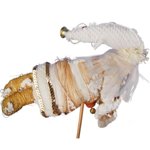 MIKOŁAJ FIGURKA STOJĄCA Z SIZALU I GAŁĄZEK 40 CM MIKOŁAJ FIGURKA STOJĄCA Z SIZALU I GAŁĄZEK 40 CM