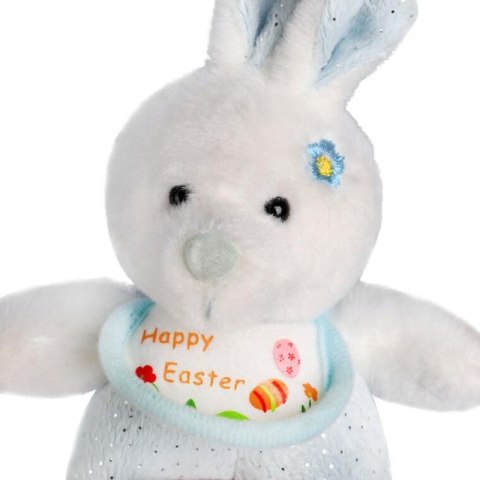 Niebieski Pluszak KRÓLIK Wielkanocny z Napisem 'Happy Easter Niebieski Pluszak KRÓLIK Wielkanocny z Napisem 'Happy Easter