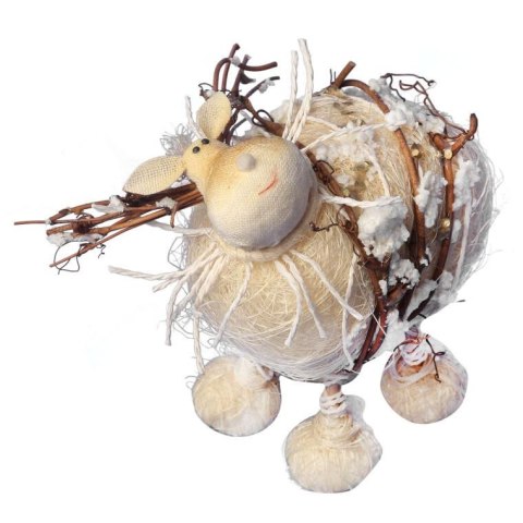 RENIFER FIGURKA STOJĄCA Z SIZALU I GAŁĄZEK 17 cm RENIFER FIGURKA STOJĄCA Z SIZALU I GAŁĄZEK 17 cm