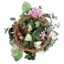 Romantyczny Wianek z Hortensjami i gerberami o Średnicy 28 cm