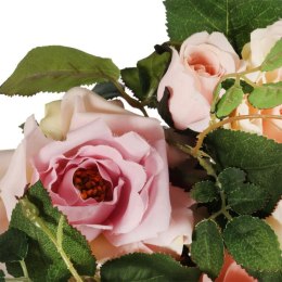 Romantyczny Wianek z Różami FIOLETOWY o Średnicy 20 cm
