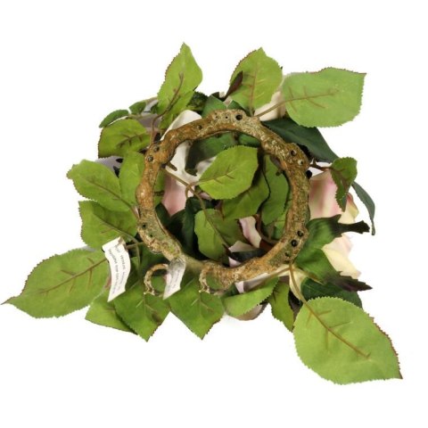 Romantyczny Wianek z Różami FIOLETOWY o Średnicy 20 cm Romantyczny Wianek z Różami FIOLETOWY o Średnicy 20 cm