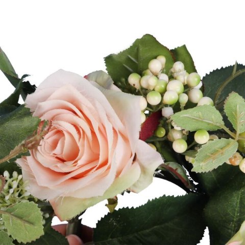 Romantyczny Wianek z Różami o Średnicy 20 cm Romantyczny Wianek z Różami o Średnicy 20 cm