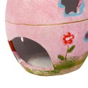Różowy Ceramiczny Lampion w Kształcie Jajka 14cm