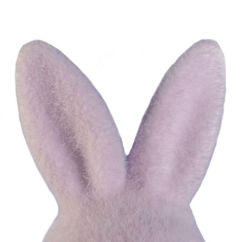 Zając ozdoba wielkanocna welurowa flokowana Fioletowa L 25 cm Zając ozdoba wielkanocna welurowa flokowana Fioletowa L 25 cm