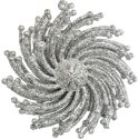 Zestaw 3 Brokatowych Zawieszek na Choinkę w Kształcie Śnieżynek - Multikolor, Plastikowe, 9 cm