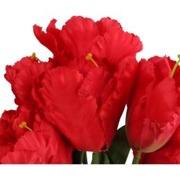 Bukiet 7 TULIPANÓW PAPUZICH 54 cm CZERWONY