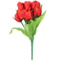 Bukiet 9 GTULIPANÓW w kolorze CZERWONYM 32 cm