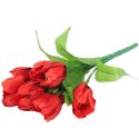 Bukiet 9 GTULIPANÓW w kolorze CZERWONYM 32 cm