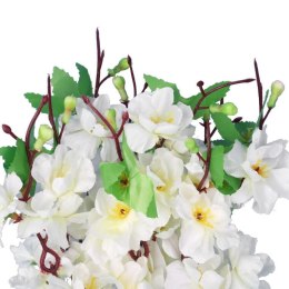 Bukiet 9 JABŁONI w kolorze BIAŁYM 38 cm