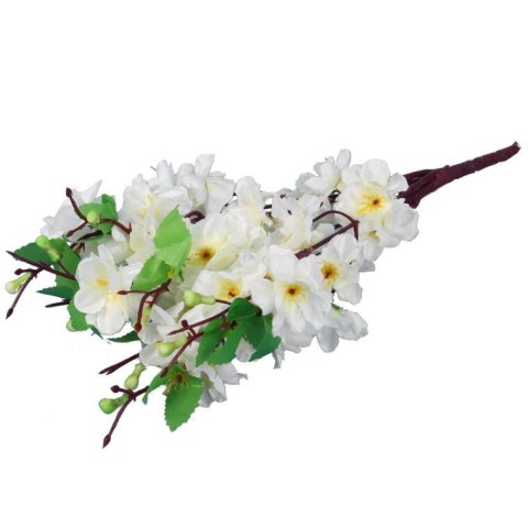 Bukiet 9 JABŁONI w kolorze BIAŁYM 38 cm