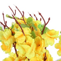 Bukiet 9 JABŁONI w kolorze ŻÓŁTYM 38 cm