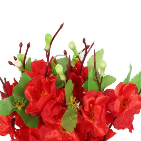 Bukiet 9 JABŁONI w kolorzeCZERWONYM 38 cm