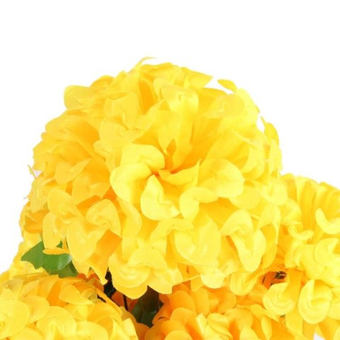 Bukiet 9 dużych chryzantem w kolorze żółtym 62 cm Bukiet 9 dużych chryzantem w kolorze żółtym 62 cm