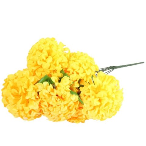 Bukiet 9 dużych chryzantem w kolorze żółtym 62 cm Bukiet 9 dużych chryzantem w kolorze żółtym 62 cm