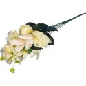 Bukiet mix lilii z różą 52 cm KREMOWY
