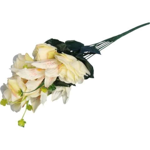 Bukiet mix lilii z różą 52 cm KREMOWY Bukiet mix lilii z różą 52 cm KREMOWY