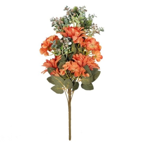 Bukiet płaski z hortensją 48 cm POMARAŃCZOWY Bukiet płaski z hortensją 48 cm POMARAŃCZOWY