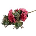 Bukiet płaski z hortensją 48 cm RÓŻOWY