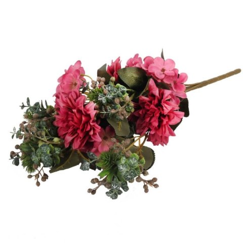 Bukiet płaski z hortensją 48 cm RÓŻOWY Bukiet płaski z hortensją 48 cm RÓŻOWY