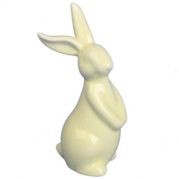 ZAJĄCZEK CERAMICZNY FIGURKA STOJĄCA 15 CM ŻÓŁTA