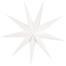 DEKORACJA PAPIEROWA GWIAZDA 45CM 9 RAMION BIAŁA