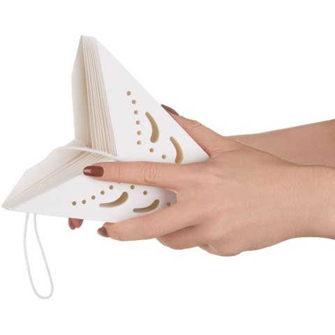 DEKORACJA PAPIEROWA GWIAZDA 45CM 9 RAMION BIAŁA