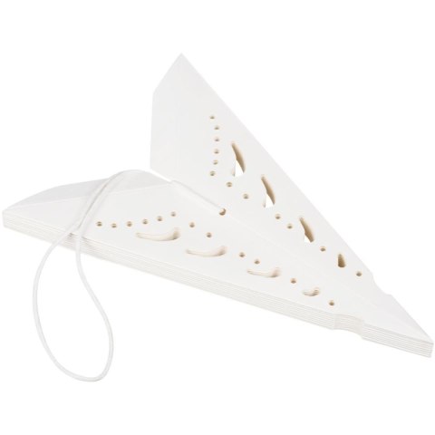 DEKORACJA PAPIEROWA GWIAZDA 45CM 9 RAMION BIAŁA