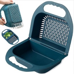 Durszlak cedzak sitko składane na zlew z uchwytami