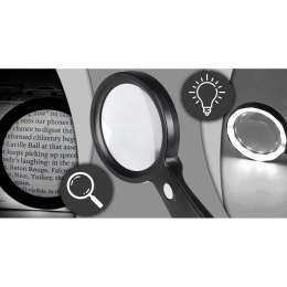 Lupa podświetlana do czytania powiększenie 10x 18 diod LED 85 mm