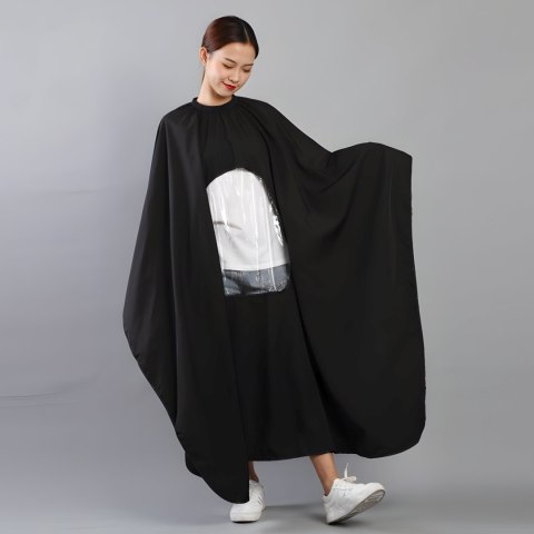 Peleryna fartuch fryzjerski ochronny z okienkiem do strzyżenia koloryzacji 140 x 110 cm